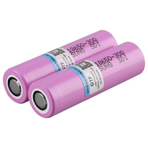 GTF 100% 3000mah 3.7V 18650 Battery for Samsung INR 18650 INR18650 30Q 20A Rechargeable Lithium Battery for E-cigarate Flashligh ► Photo 1/6