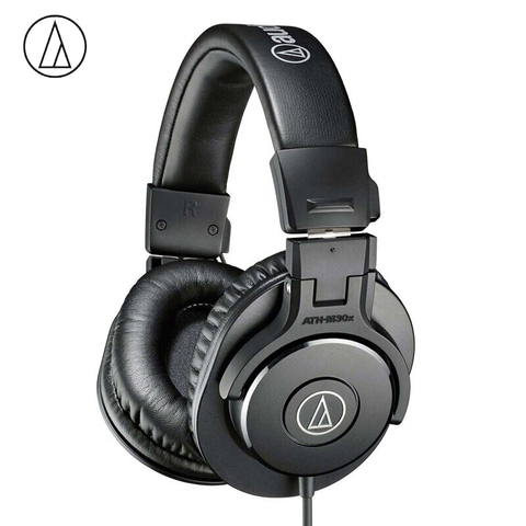 Original Audio-Technica ATH-M30x Professional Monitor Headphones Closed-back Dynamic Over-ear Headsets HiFi Foldable Earphones ► Photo 1/6