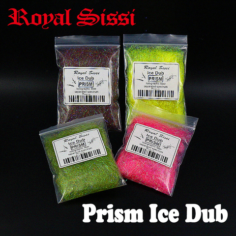 5bags/set super fine Prism ice dub Fly Tying Dubbing material Synthetic Sparkle Dubbing Fiber for Nymph Scud salmon trout flies ► Photo 1/6