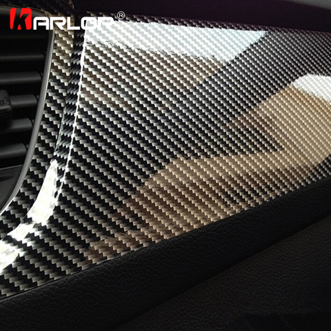 100cm*30cm High Glossy 5D Carbon Fiber Wrapping Vinyl Film Motorcycle Tablet Stickers And Decals Auto Accessories Car Styling ► Photo 1/6