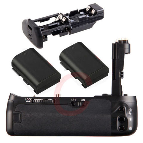 JINTU Pro 6D Vertical Shutter Battery Grip Holder +2pcs LP-E6 batteries Kit For Canon EOS 6D DSLR Camera as BG-E3 BGE3 ► Photo 1/6