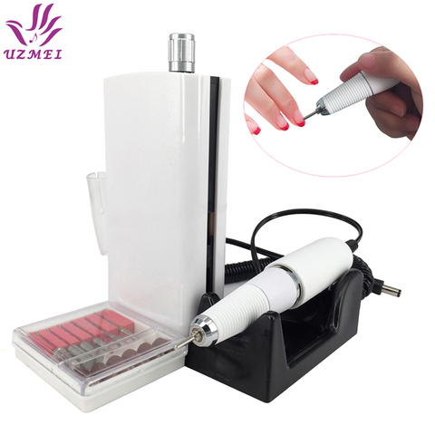 New Arrival 30000RPM Portable Electric Nail Drill Machine Rechargeable Cordless Manicure Pedicure Set Nail Polishing machine ► Photo 1/6