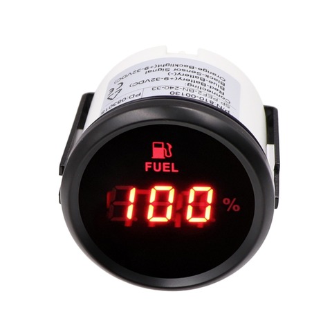 52mm Digital Fuel Level Gauge  240~33 ohm Oil Tank Level Indicator 0~190ohm  Fuel Gauge 9~32V for Car Boat ► Photo 1/6