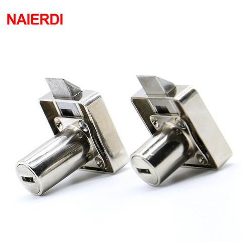NAIERDI 338 Series Atuomatic Copper Furniture Drawer Locks Cabinet 19mm Lock Core With Computer Keys For Furniture Hardware ► Photo 1/6