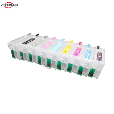 CISSPLAZA 1set empty Refillable ink cartridges compatible for Epson P600  With ARC Chip surecolor SC-P600 T7601 - T7609 ► Photo 1/6