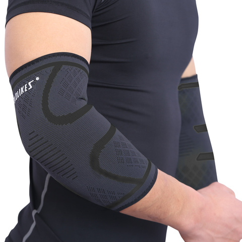 1pcs Elbow Compression Sleeves Support Gym Sport Elbow Protective Pad Absorb Sweat Basketball Arm Sleeve Elbow Brace cotoveleira ► Photo 1/6