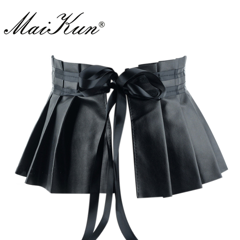 Pleated Dress Bandage Wide Belts for Women Faux Leather Elastic Waistband Elegant Lotus Leaf High Waist Belt Girdle Female - Price history & Review | AliExpress Seller - maikun Official Store | Alitools.io Pleated Dress Bandage Wide Belts for Women Faux Leather Elastic Waistband Elegant Lotus Leaf High Waist Belt Girdle Female - Price history & Review | AliExpress Seller - maikun Official Store | Alitools.io