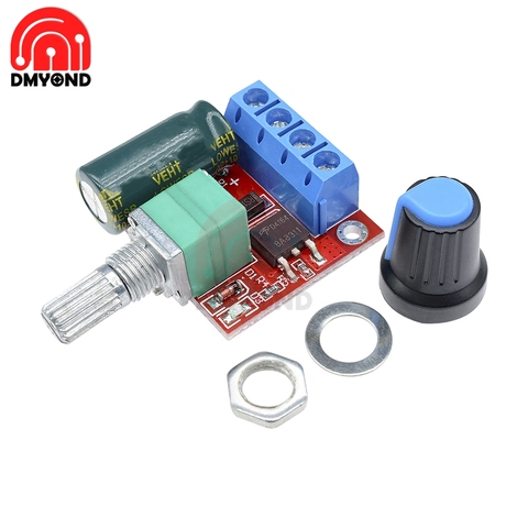 PWM DC Motor Speed Controller Control Regulator Module 5A Switch Function 90W 4.5-35V LED Dimmer Board 20KHz ► Photo 1/6