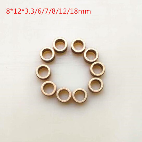 10pcs/lot Inner Hole:8mm Out Diameter:12mm brass Copper Base Bushing Guide Sleeve Precision Oil Bearing ► Photo 1/1
