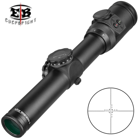 1-4x24 Wide Angle Hunting Riflescope Illuminated Red Green Dot Sight Button Edition Sniper Optical Scope Rifles & Airguns ► Photo 1/6