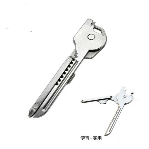 1 Multifunctional Utili Key Tool 6 in 1 Pocket Keychain Tool Multitool for Auto Camping Hardware ► Photo 1/1