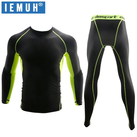 IEMUH New Winter Thermal Underwear Sets Men Quick Dry Anti-microbial Stretch Women Thermo Underwear Warm Long Johns Fitness ► Photo 1/6