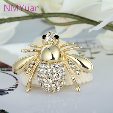 European And American Big Cute Bee Brooch CZ  Brooch Pin Collar Cardigan Dress Female Jewelry  Brooches For Wedding Bouquets ► Photo 1/3