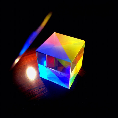 6 PCS 22mm Defective RGB X-Cube Prism Cross Dichroic Physics Teaching DIY Decoration ► Photo 1/6