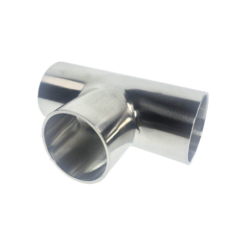 TYPE T Joint Sanitary Welding Pipe Connection Fittings polishing 304 Stainless Steel Food grade ► Photo 1/4