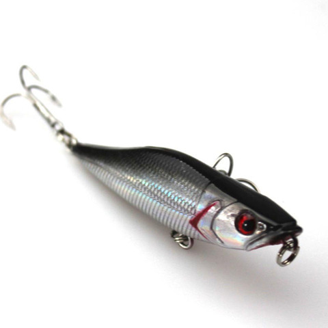 1PCS Fishing Lure Popper Bait with Barbed Hook Fishing Tackle 7CM 7.2G Lifelike 3D Eyes Fake Lure Saltwater Popper Fishing ► Photo 1/6