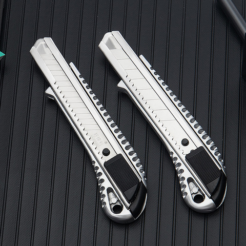 1PC Stainless Steel Utility Knife Luxury Metal Wallpaper Knife Handle Paper Cutter Knife Cutting Tools Office School Supplies ► Photo 1/4