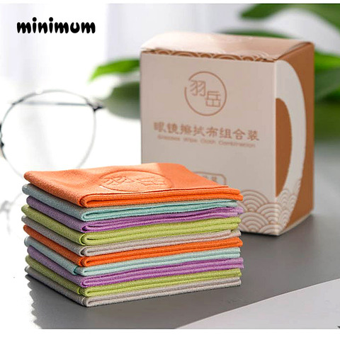 10 pcs/lots Eyeglasses Chamois Glasses Cleaner 150*175mm Microfiber Glasses Cleaning Cloth For Lens Phone Screen Cleaning Wipes ► Photo 1/6