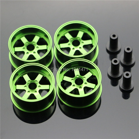 RFDTYGR Middle Diameter Lightweight Wheels Self-made Parts For Tamiya MINI 4WD Colored Wheel w/Aluminum Disc  L005  1Set /lot ► Photo 1/5