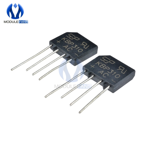 5PCS Diy Electronic High Temperature Soldering KBP310 SIP-4 3A 1000V Diode Bridge Rectifier Single Phase Bridge Rectifier ► Photo 1/1