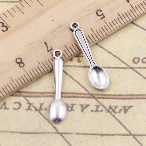 20pcs Charms Kitchen Cooking Spoon 24x6mm Tibetan Bronze Silver Color Pendants Antique Jewelry Making DIY Handmade Craft ► Photo 1/2