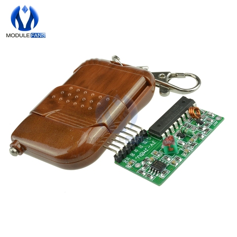 IC 2262 2272 315Mhz 433MHZ Four Ways 4 CH Key Wireless Remote Control Module Kit ASK Decoding Receiver Board For Arduino ► Photo 1/6