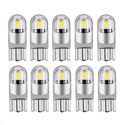 10pcs T10 LED Car Light 2 SMD 3030 Marker Lamp W5W WY5W 192 501 2SMD Tail Side Bulb Wedge Parking Dome Light Canbus Auto Styling ► Photo 1/4