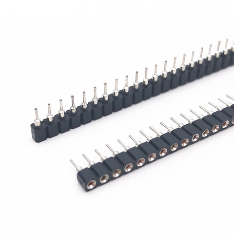 10pcs PCB Female Header 2.54mm 1x40Pin Crystal IC Socket 0.1