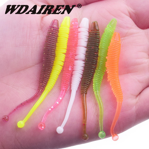 10Pcs spiral Rubber Soft Lure 6cm 0.6g Artificial Silicone salt shrimp odor  Impact Fishing bait Swimbait Bass Fishing tackle - Price history & Review