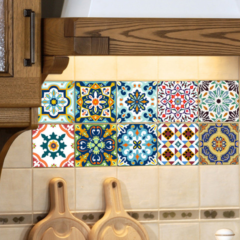 Self Adhesive Moroccan Tile Wall, Floor Tile Decals Uk