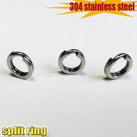 2022NEW Fishing pure 304 Stainless Steel Split Rings for Blank Lures 50pcs/lot attention to the large size number ► Photo 1/6