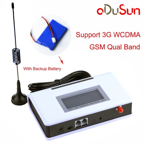 3G WCDMA Fixed wireless terminal with backup battery support alarm system PABX Caller ID change IMEI clear voice stable signal ► Photo 1/6