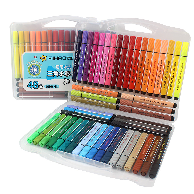 Color pen art marker drawing set colors children watercolor pen