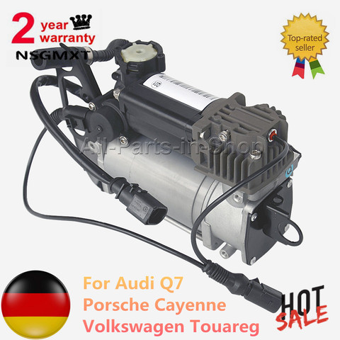 AP01 Compressor Air Suspension Pump For Audi Q7 4L 7L0616007H 3.6 4.2 3.0 6.0 7L0616007 7L8616006 7L0698007 415403113 9553589010 ► Photo 1/6