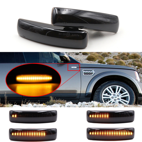 Smoke Lens Turn Signal Dynamic Side Marker Lamp Repeater Indicator Light For Land Rover Discovery Defender Range Rover Sport ► Photo 1/6