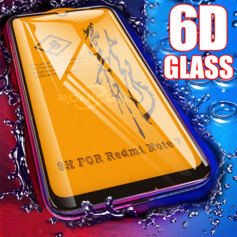 6D Full Glue Cover Tempered Glass For Xiaomi Pocophone F1 Mi 9 8 SE A2 Lite Max 3 Redmi Note 7 6 5 Pro Screen Protector Film ► Photo 1/6