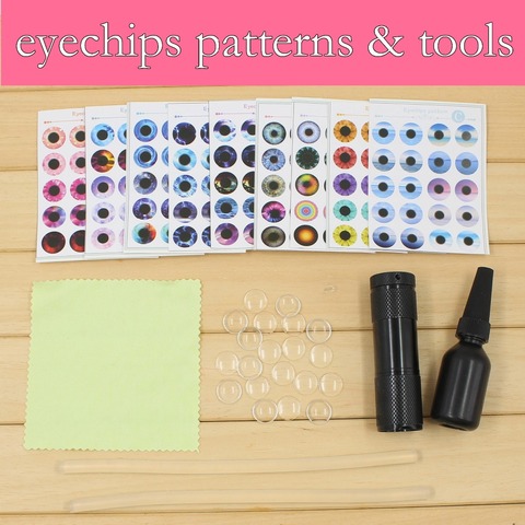 free shipping forturn days for blyth doll icy eyes pupils patterns tool uv glue no batteries light  ► Photo 1/6