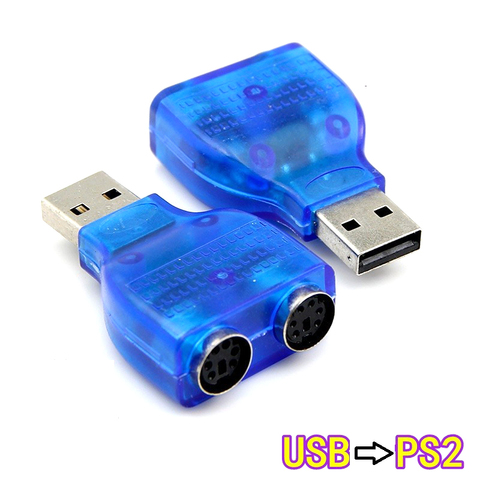 1pcs High quality USB to PS2 converter adapter USB to Dual PS2 converter for Mouse keyboard FOR PC Laptop ► Photo 1/1