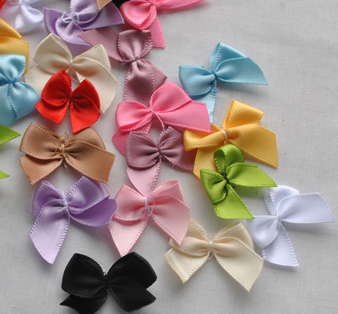 20pcs Mini Satin Ribbon Flowers Bows Gift Craft Wedding Decoration Upick A0023 ► Photo 1/1