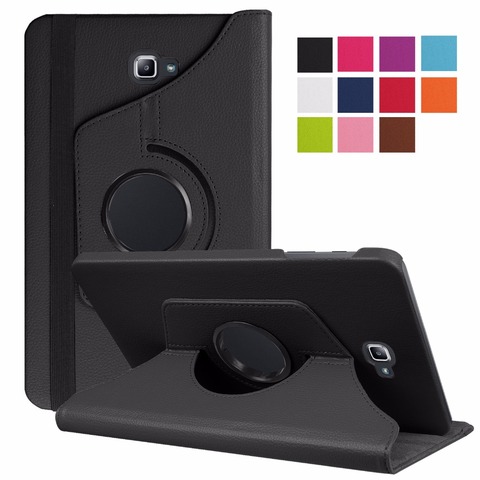 360 Rotating Case for Samsung Galaxy Tab A 10.1 2016 T580 T585 Stand Cover PU Leather Case for Samsung Tab A6 10.1 T580N T580N ► Photo 1/6