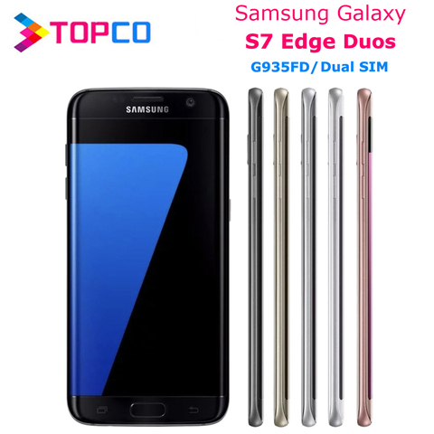 Samsung Galaxy S7 edge G935FD Dual Sim Original Unlocked LTE Android Mobile Phone Octa Core 5.5