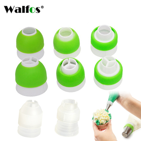 WALFOS 1 piece Icing Piping Nozzle icing tip Converter Cream Coupler 3 Holes Cake Decoration Connector Cake Decorating Tools ► Photo 1/6
