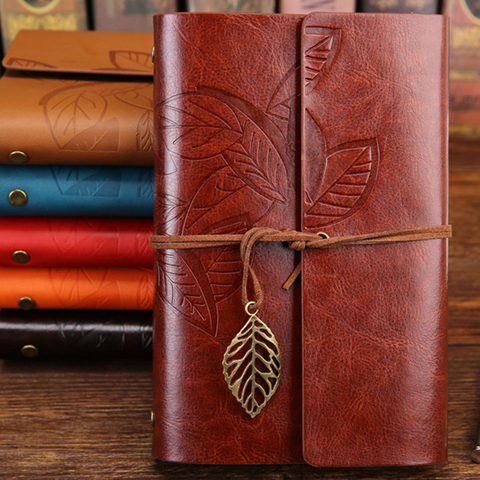 Vintage Travelers Notebook Diary Notepad PU Leather Spiral Literature Note Book Paper Journal Planners School Stationery Gift ► Photo 1/6
