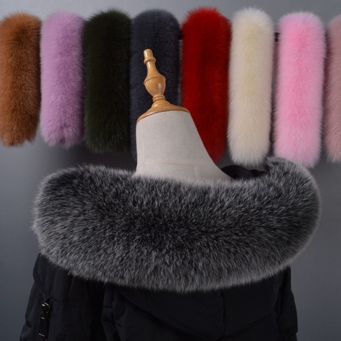 2022 winter new real fox fur collar down coat hat fur hat fur scarf winter custom ► Photo 1/5