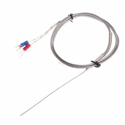 K-Type Thermocouple Probe 1mm x 100mm 2-wires Temperature Sensors 2-Terminals 1m Thermocouple MAY08 dropshipping ► Photo 1/6