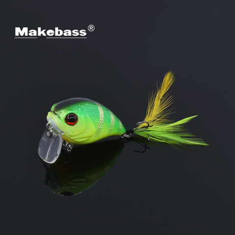 MAKEBASS 1.6in/0.25oz  Small Minnow Floating Suspending Fishing Lures Set Crank Lures Topwater Fishing Hard Crankbait ► Photo 1/6