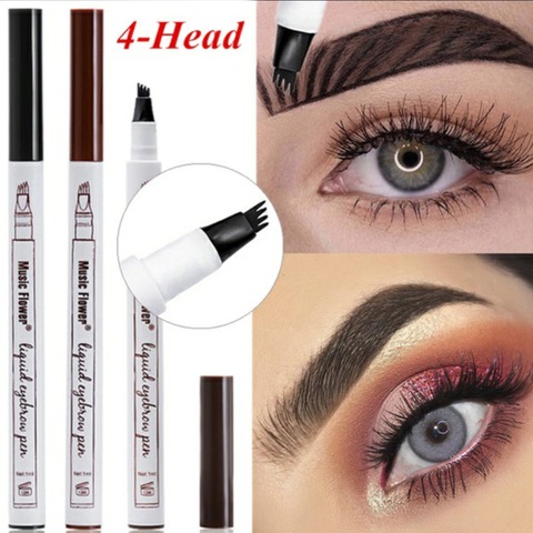 3 Colors Microblading Eyebrow Tattoo Pen 4 Head Fine Sketch Liquid Eyebrow  Pencil Waterproof Tattoo Eye Brow Pen Smudge-proof - Price history & Review  | AliExpress Seller - FOEONCO Official Store 
