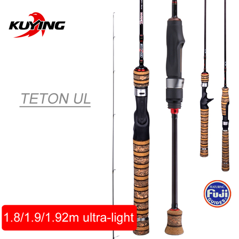 KUYING Fishing Rods Trout Rods Ultra Light UL Spinning Casting