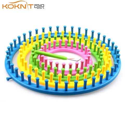 KOKNIT 1 Color Round Cap Knitting Loom Machine with Needle