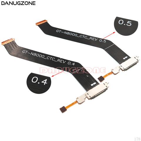 USB Charging Dock Charge Jack Plug Socket Port Connector Flex Cable For Samsung Galaxy Note 10.1 N8000 GT-N8000 N8010 ► Photo 1/4